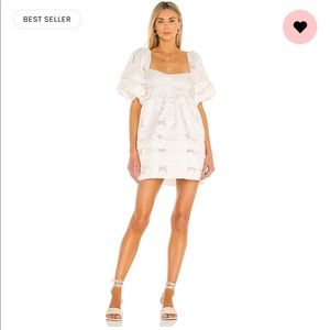 Evelyn Babydoll Dress in Ivory for love & lemons